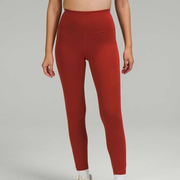 Lululemon Wunder Train High-Rise Tight with Pockets 25" - 6 Cayenne - Picture 1 of 6